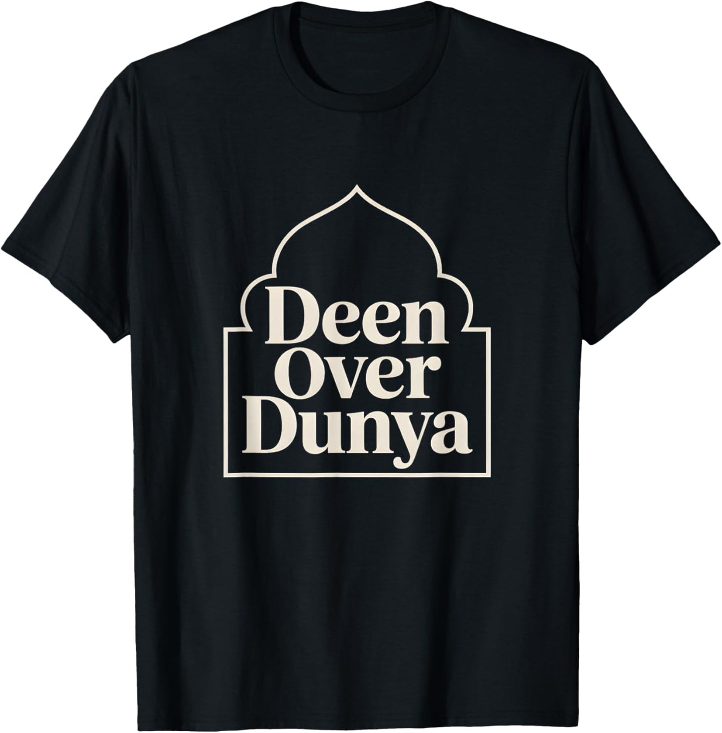Deen Over Dunya Strong Muslimah Islam Hijab Muslim Men Woman T-Shirt - T-Shirt | Black