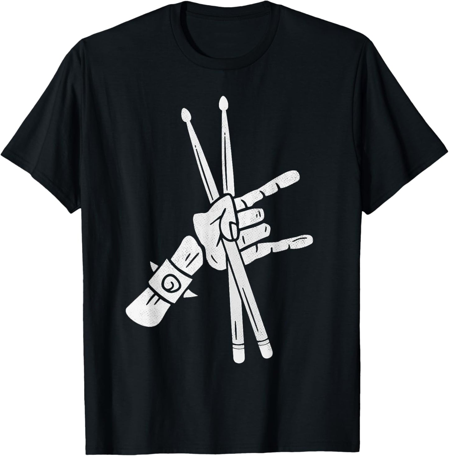 Drums Drummers Men Boys Drummer T-Shirt - T-Shirt | Black