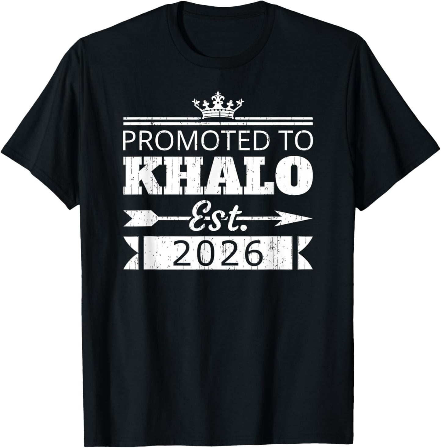 Promoted to Khalo Est 2026 New Uncle Reveal Vintage T-Shirt - T-Shirt | Black