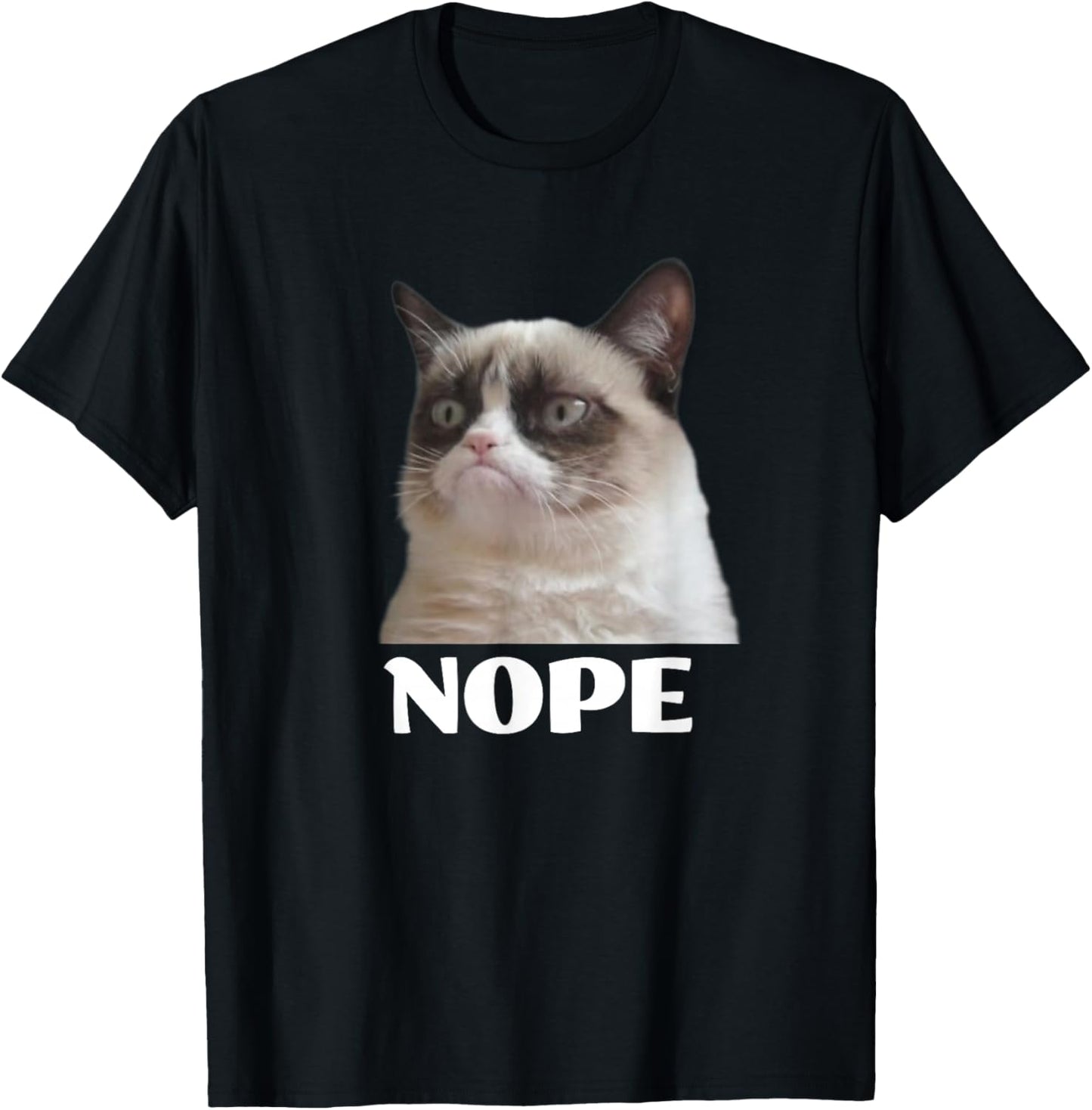 Cat Nope T-Shirt - T-Shirt | Black