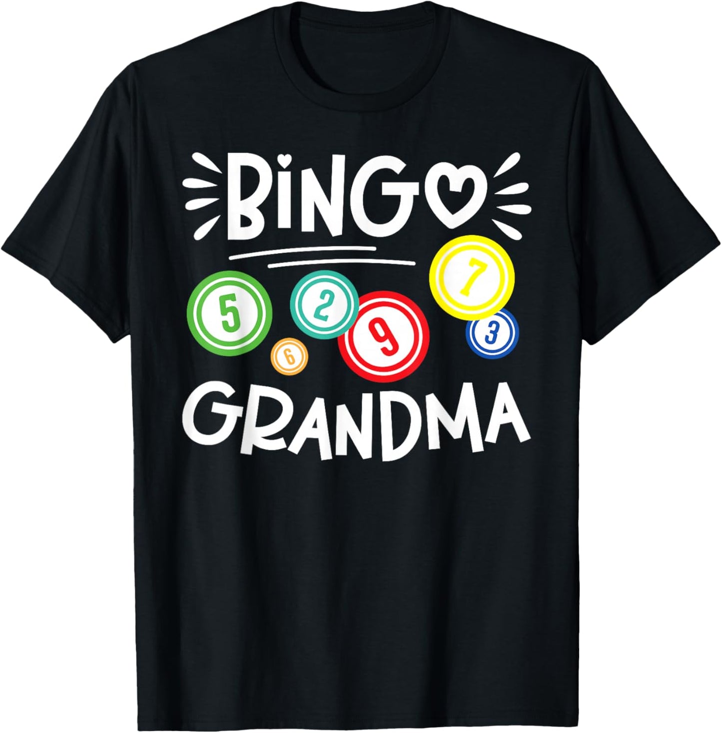 Bingo Grandma Bingo Lover Bingo Enthusiasts Bingo Player T-Shirt - T-Shirt | Black