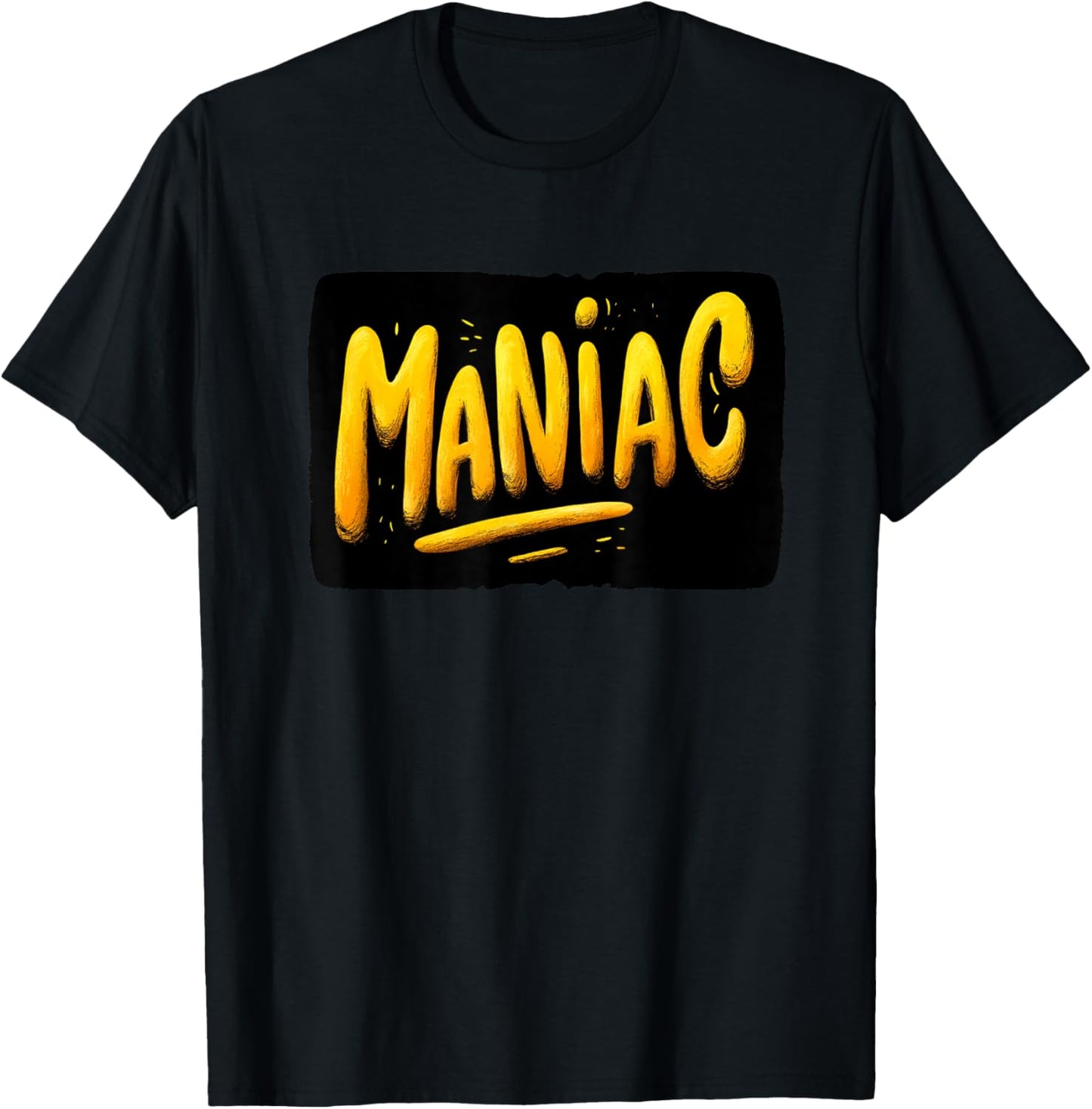 Awesome Maniac Graphic Costume T-Shirt - T-Shirt | Black