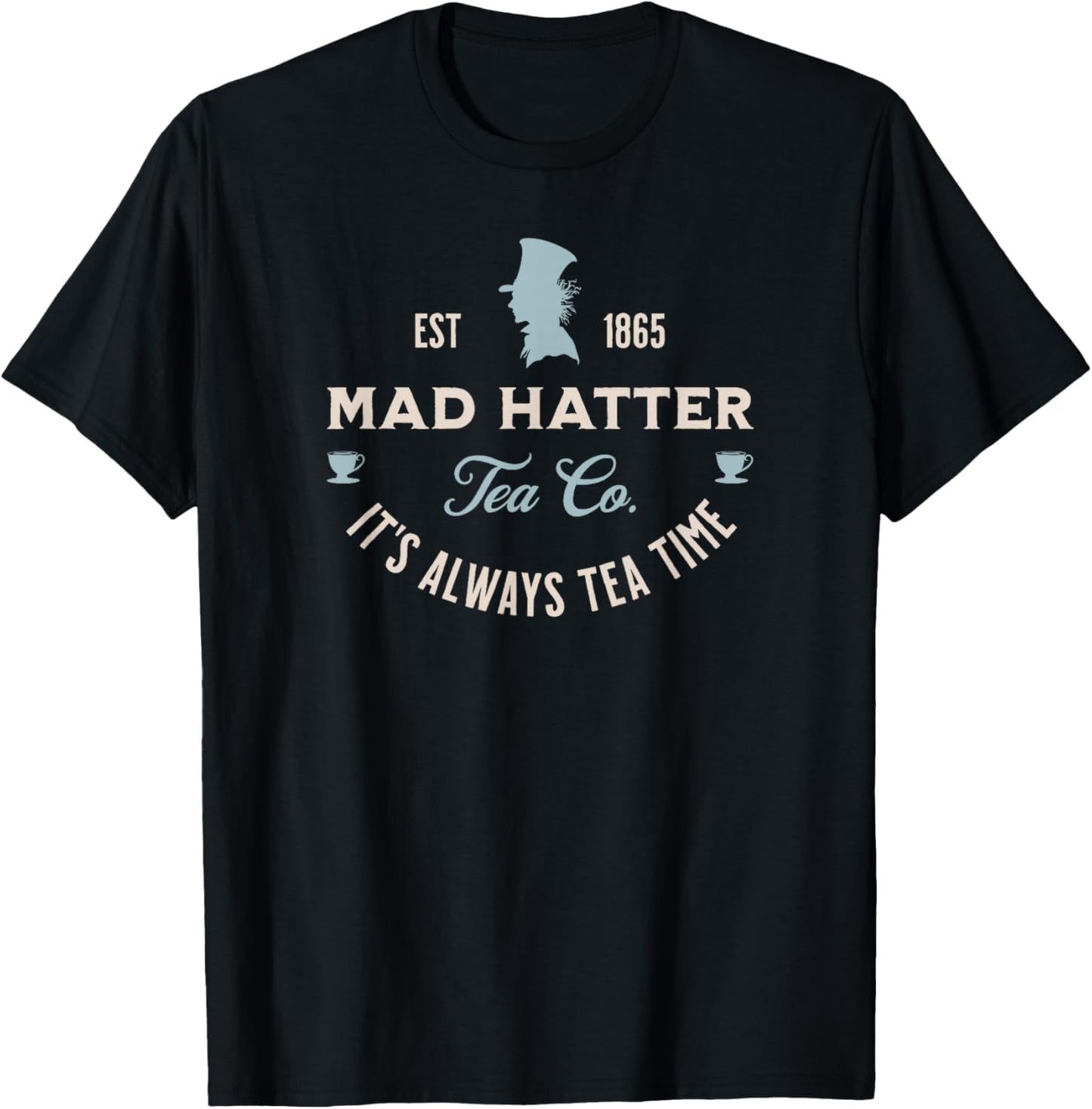 Mad Hatter Alice in Wonderland Book Lover T-Shirt - T-Shirt | Black
