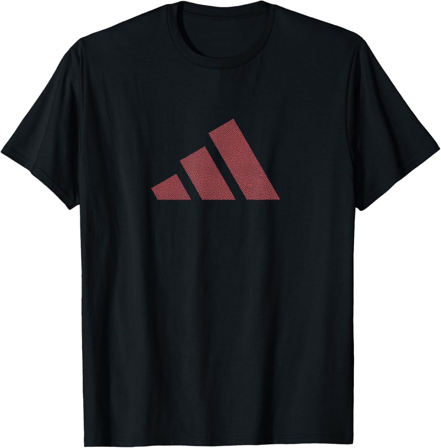 adidas Football Pattern Three Stripes Graphic T-Shirt - T-Shirt | Black