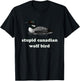 Funny Stupid Canadian Wolf Bird Hockey Wildlife Design T-Shirt - T-Shirt | Black