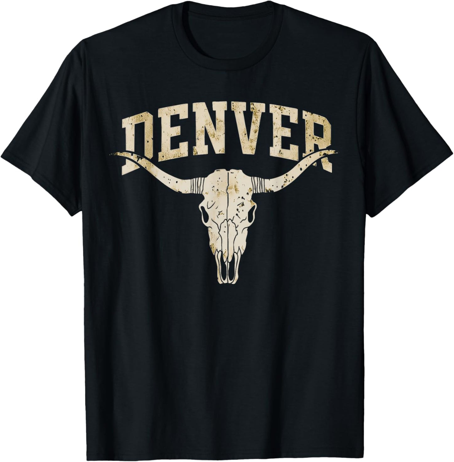 Vintage Denver Name Retro Gift Women Kid Boy Girl T-Shirt - T-Shirt | Black