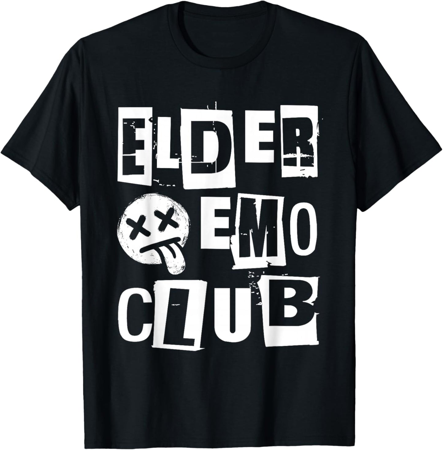 Emo Rock Elder Emo Club y2k 2000s Ska Pop Punk Band Music T-Shirt - T-Shirt | Black