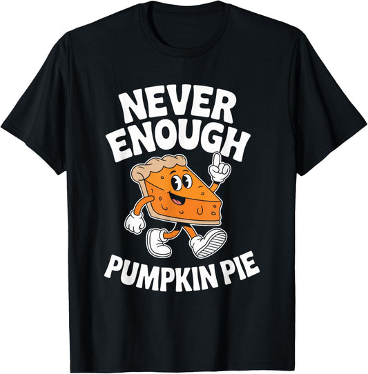 Funny Pumpkin Pie Retro T-Shirt - T-Shirt | Black