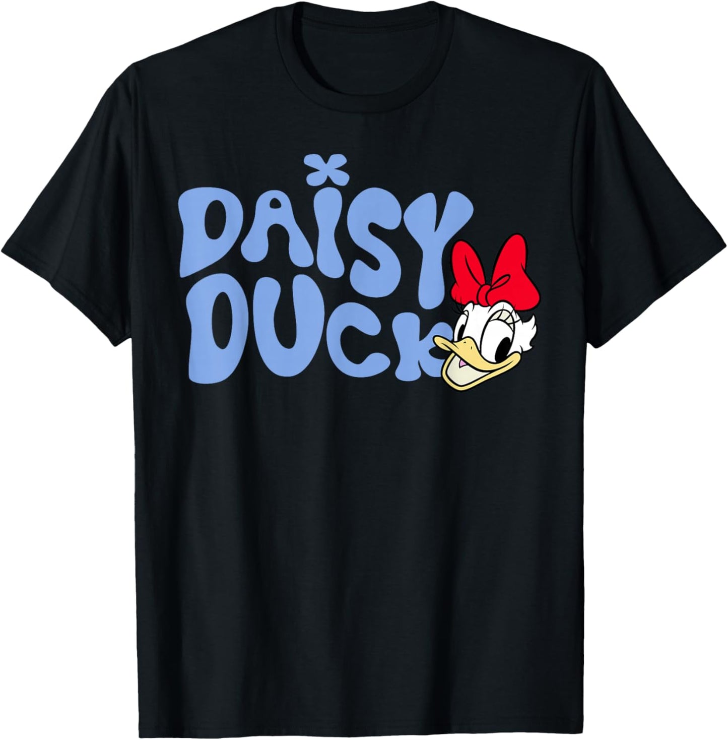 Disney Mickey and Friends Daisy Duck Classic Vintage Art T-Shirt - T-Shirt | Black