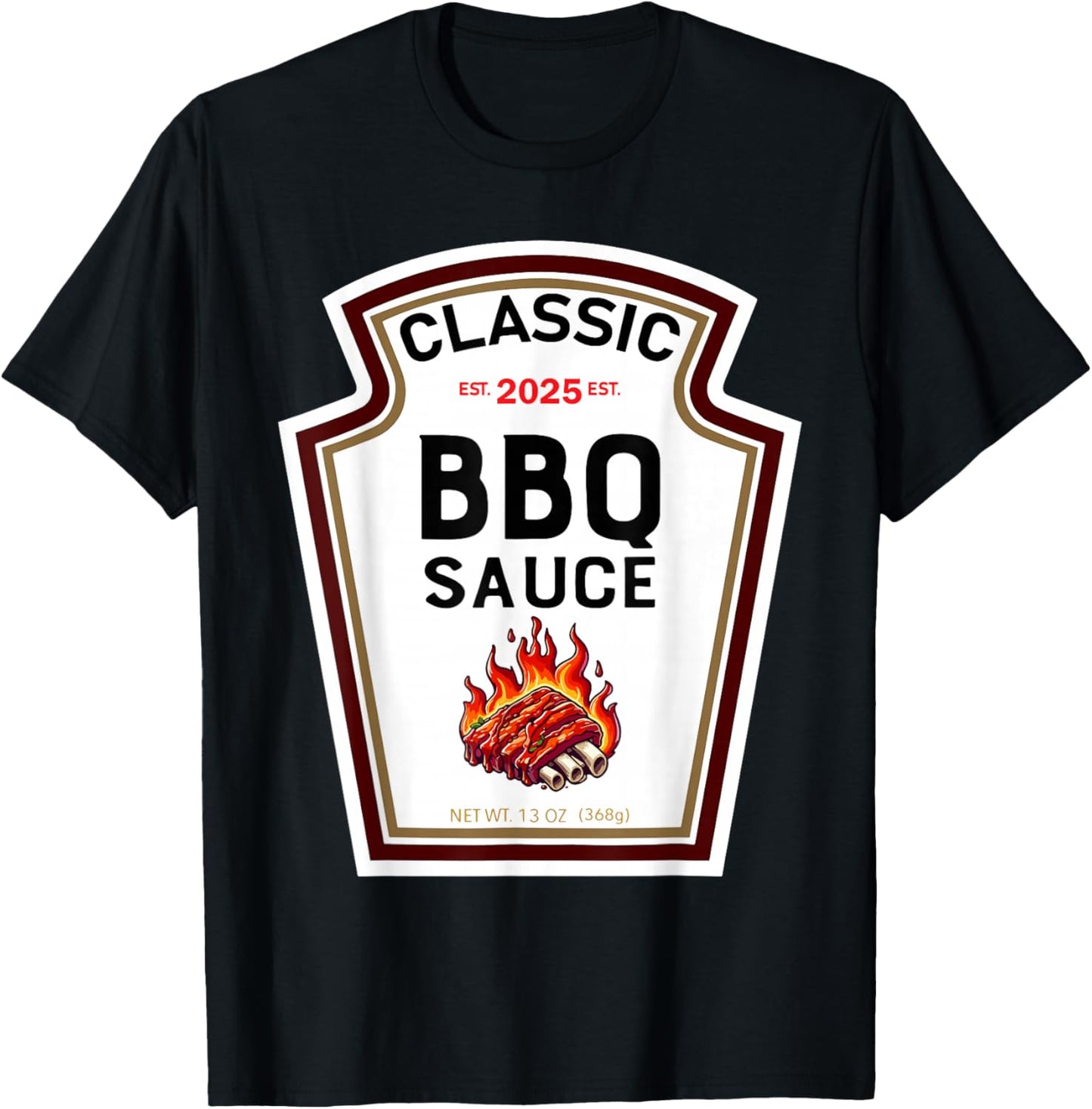 Barbecue Sauce Halloween Costume Family Matching T-Shirt - T-Shirt | Black