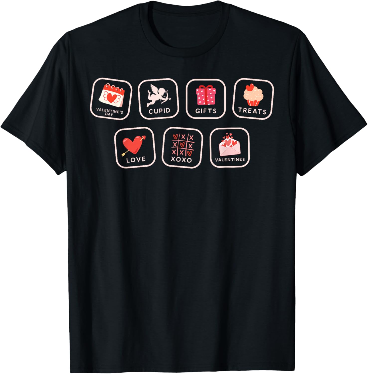 Valentine SPED Teacher AAC PCS Symbol Behavior Speech T-Shirt - T-Shirt | Black
