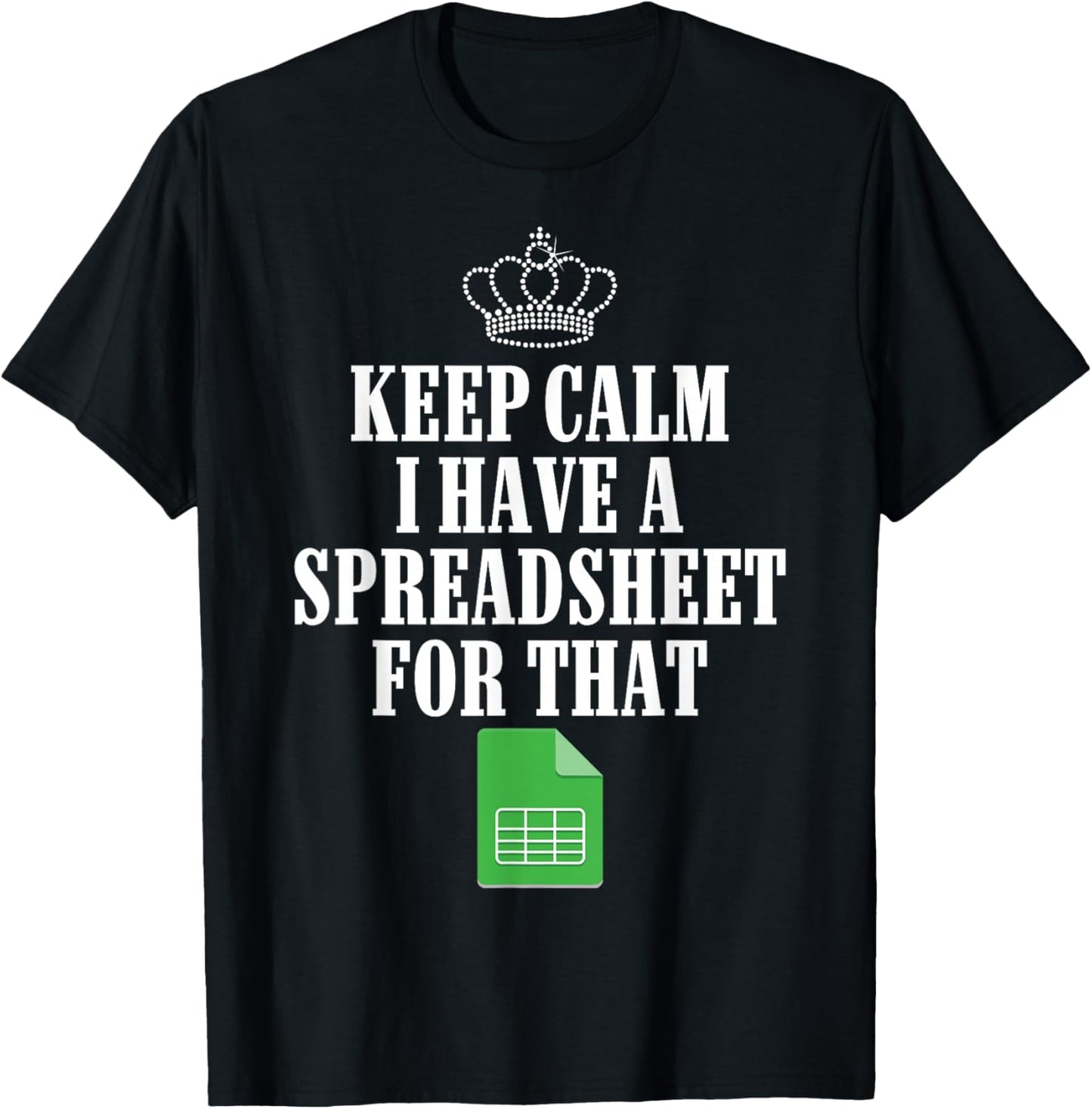 Funny Accounting Art Women Spreadsheets Accountant T-Shirt - T-Shirt | Black