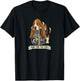 Cute Basset Hound Photography Paws for The Shot Pun Photo T-Shirt - T-Shirt | Black