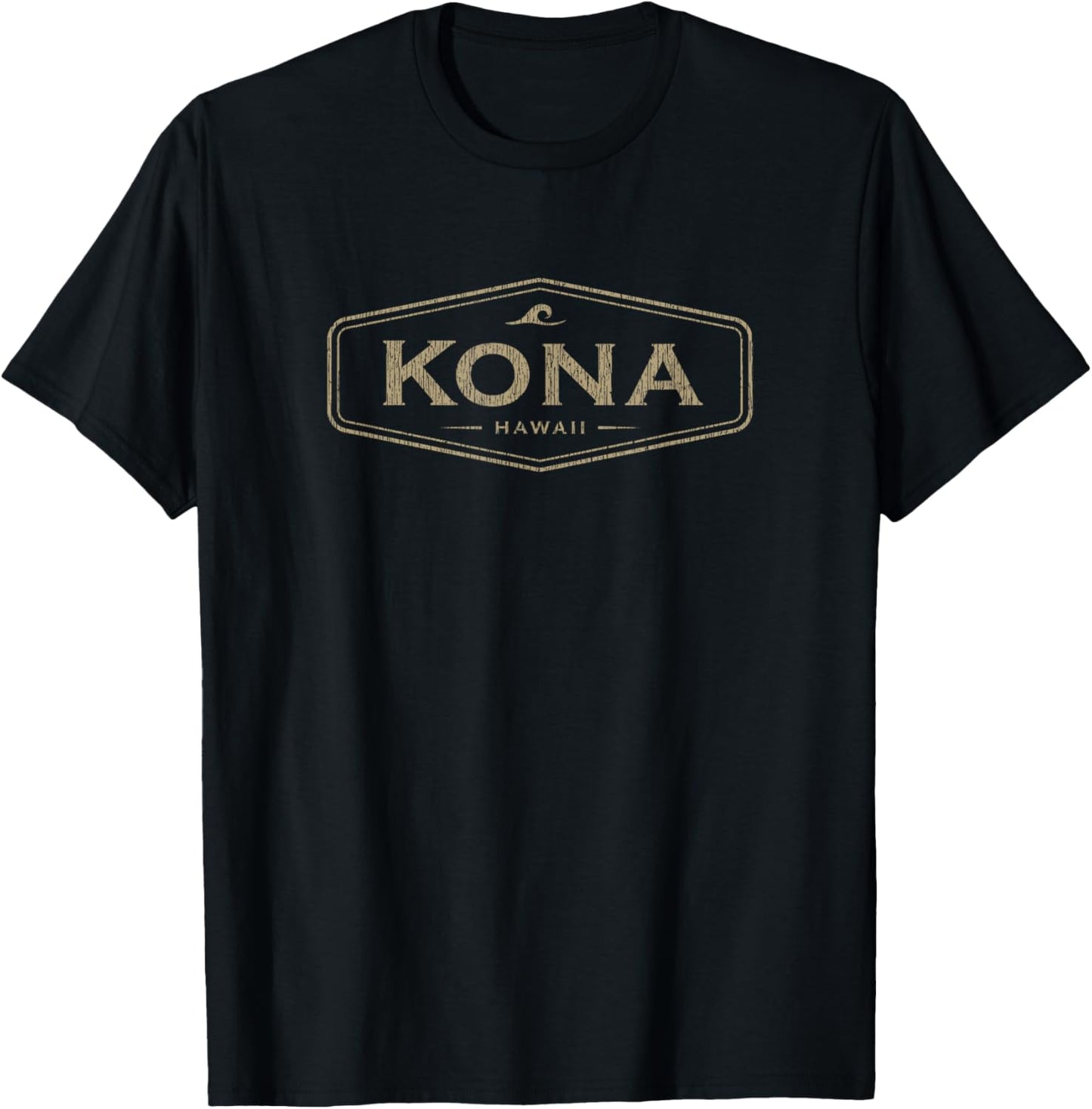 Kailua-Kona Hawaii Waves Girls Boys Souvenir T-Shirt - T-Shirt | Black