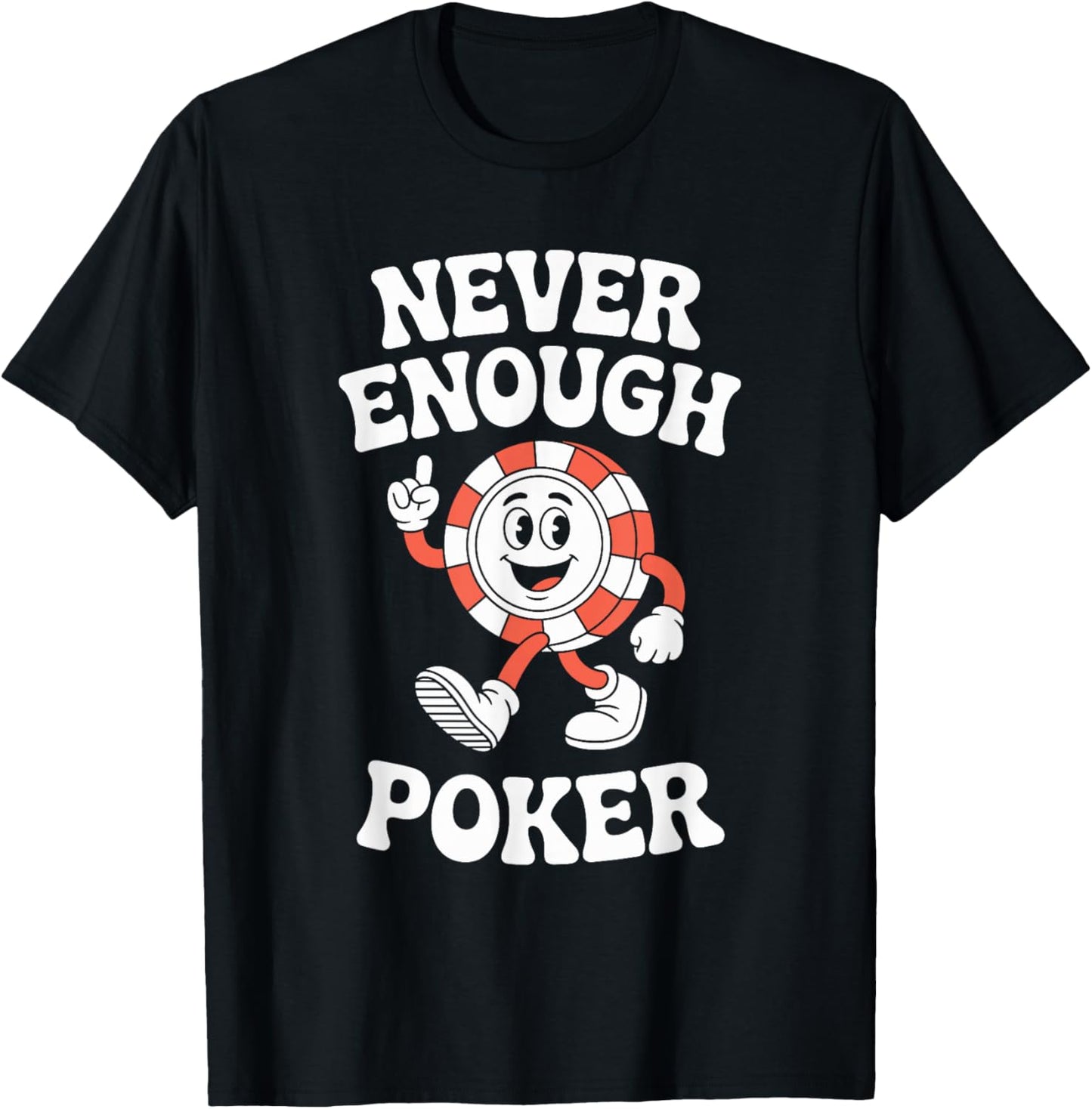 Funny Poker Retro T-Shirt - T-Shirt | Black