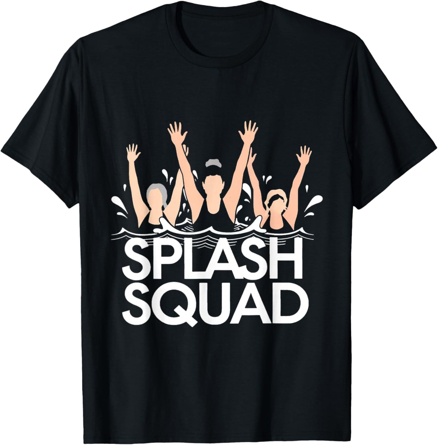 Water Aerobics Aqua Waterobics Instructor Splash Squad T-Shirt - T-Shirt | Black