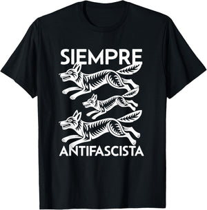 Siempre Antifascista T-Shirt - T-Shirt | Black