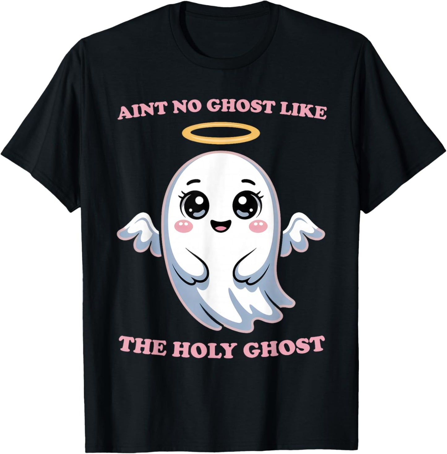 Halloween Ain't No Ghost Like The Holy Ghost Angel Women T-Shirt - T-Shirt | Black