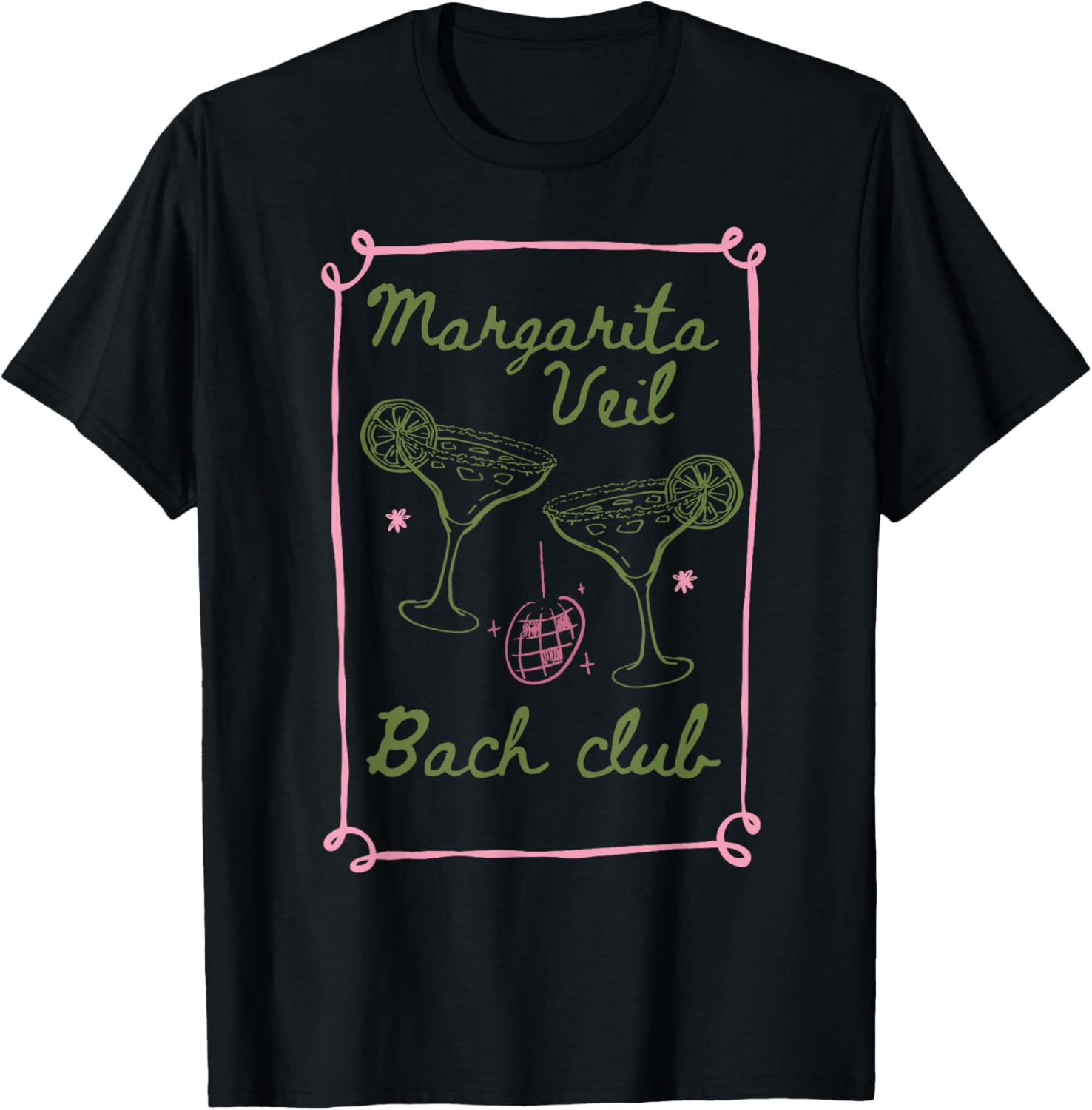 Margarita Veil bach Club Bachelorette Party T-Shirt - T-Shirt | Black