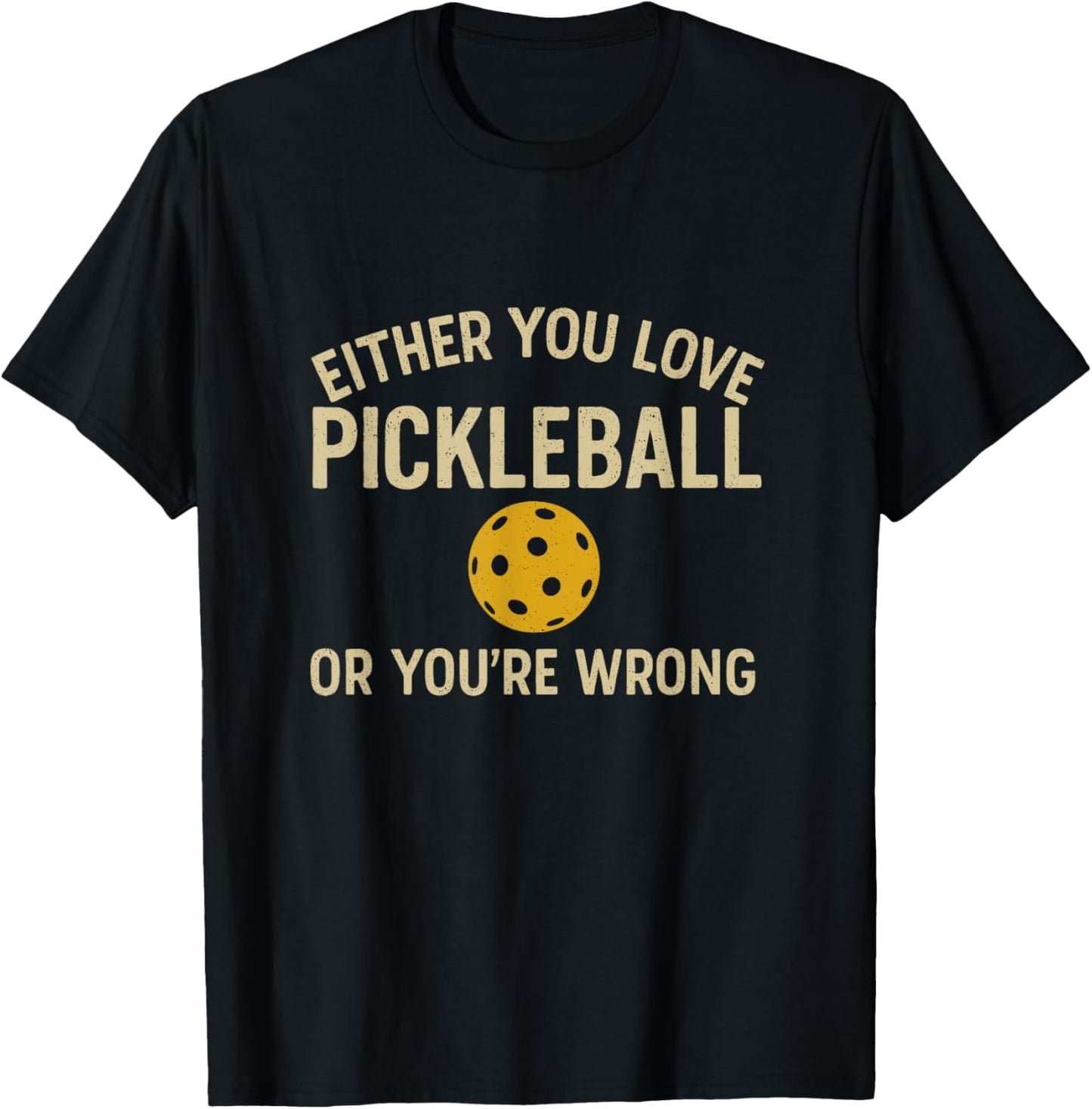 Cool Pickleball Funny Shirt Men Women Him Her T-Shirt - T-Shirt | Black
