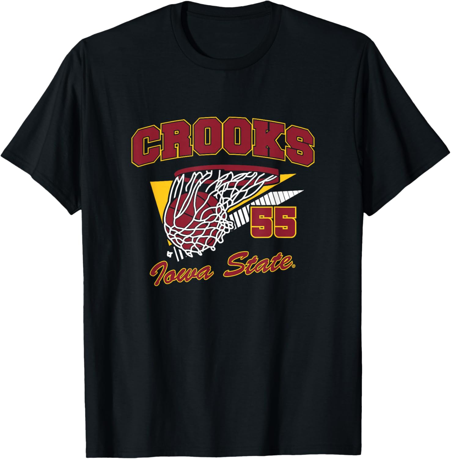 Audi Crooks - Retro Swish - Iowa State Basketball T-Shirt - T-Shirt | Black