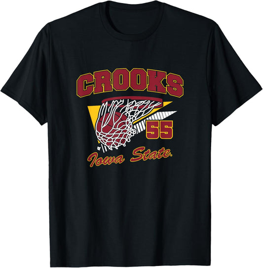 Audi Crooks - Retro Swish - Iowa State Basketball T-Shirt - T-Shirt | Black