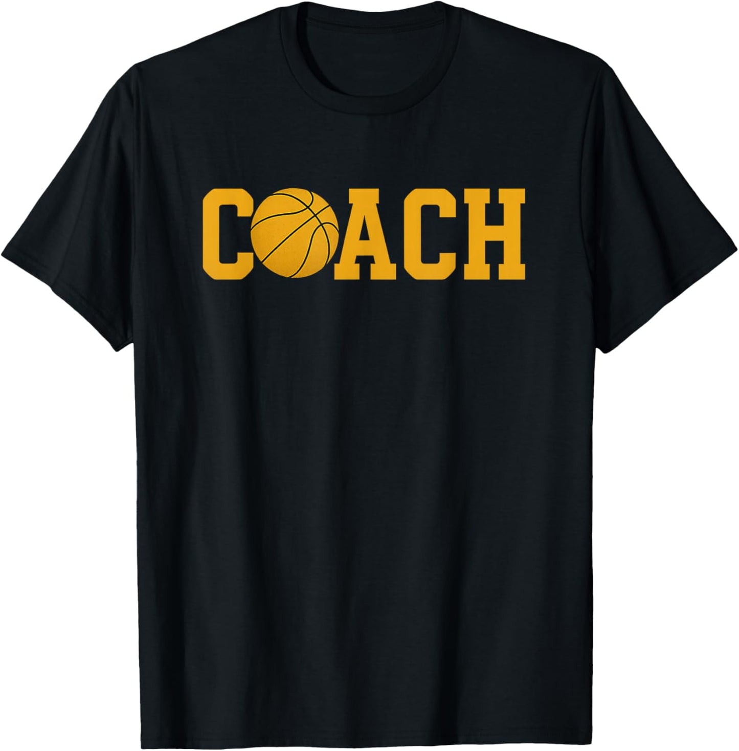 Basketball Coach Pride Motivational Sports Coaching Design T-Shirt - T-Shirt | Black