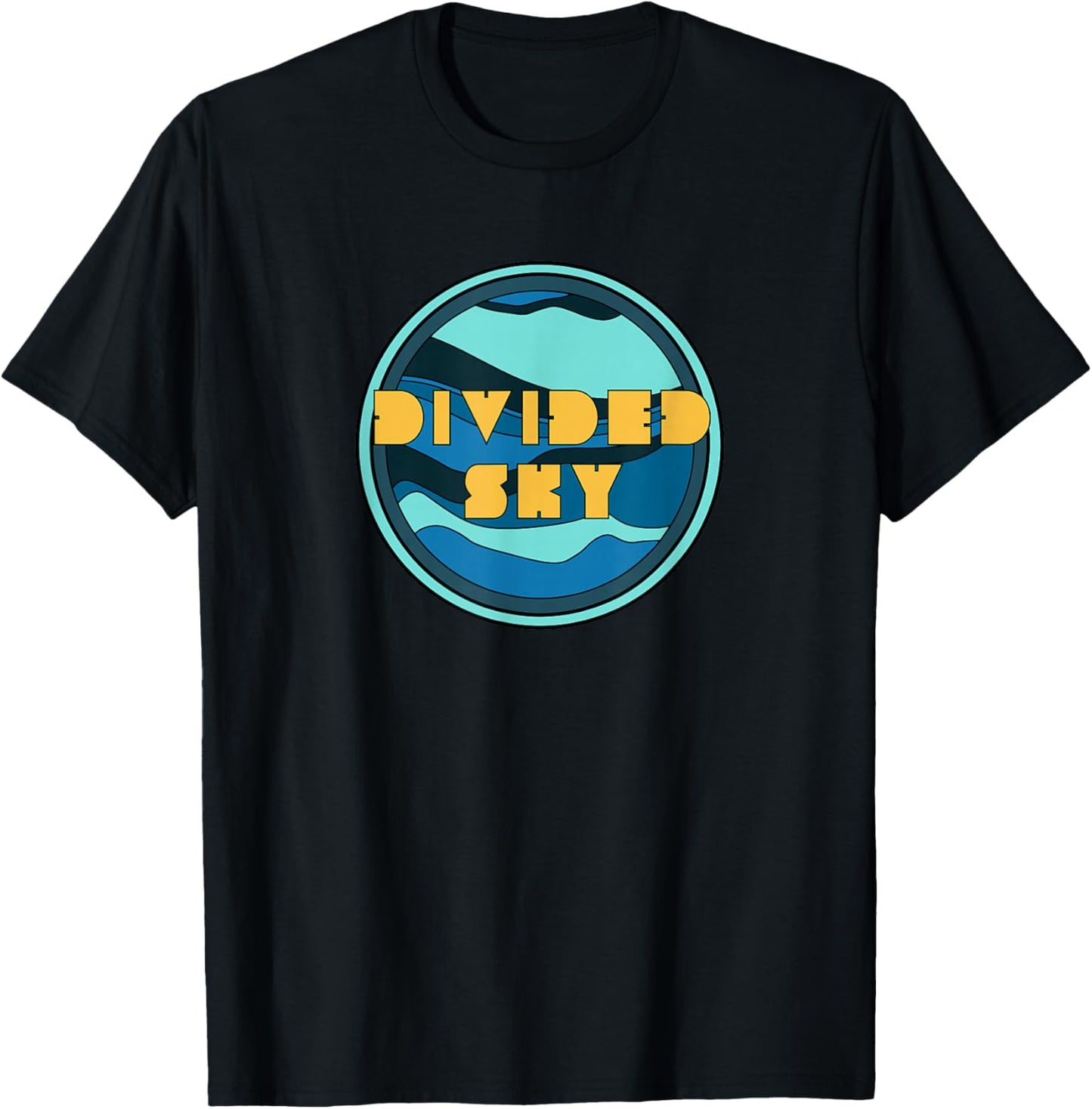 Divided Sky l Music-Inspired Artwork T-Shirt - T-Shirt | Black