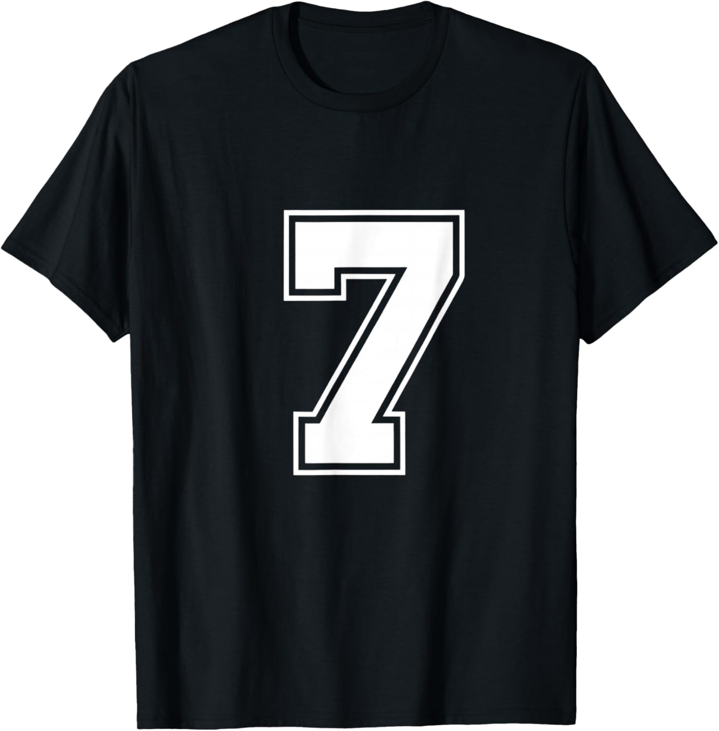 Fun Six Seven 6 7 Meme Design T-Shirt - T-Shirt | Black