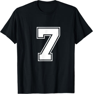 Fun Six Seven 6 7 Meme Design T-Shirt - T-Shirt | Black