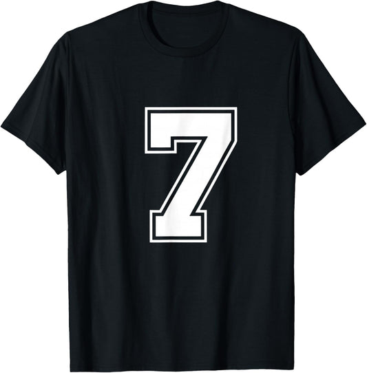 Fun Six Seven 6 7 Meme Design T-Shirt - T-Shirt | Black
