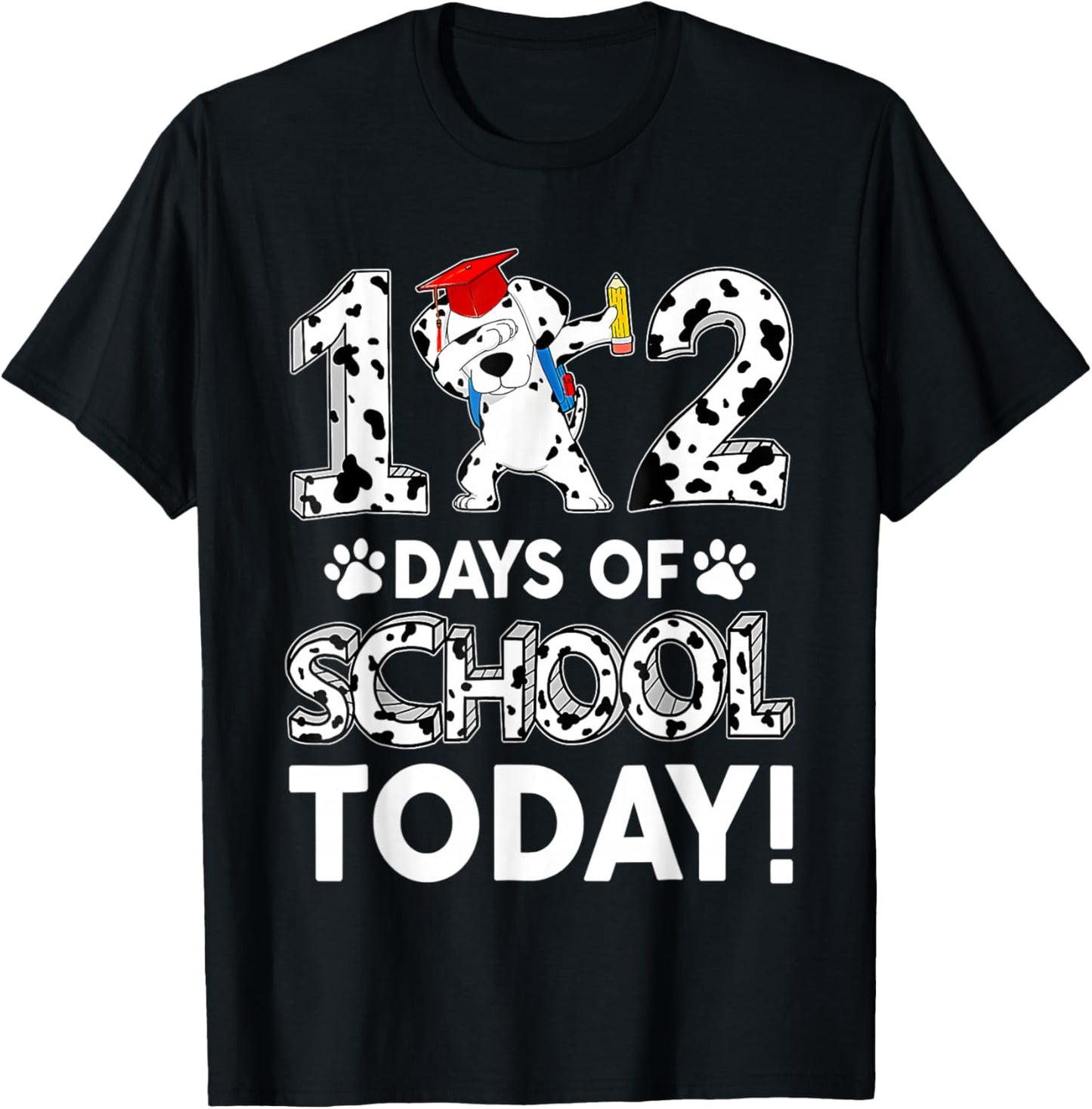 Happy 102 Days School 100 Days Cute Dog Lover Teacher Kids T-Shirt - T-Shirt | Black