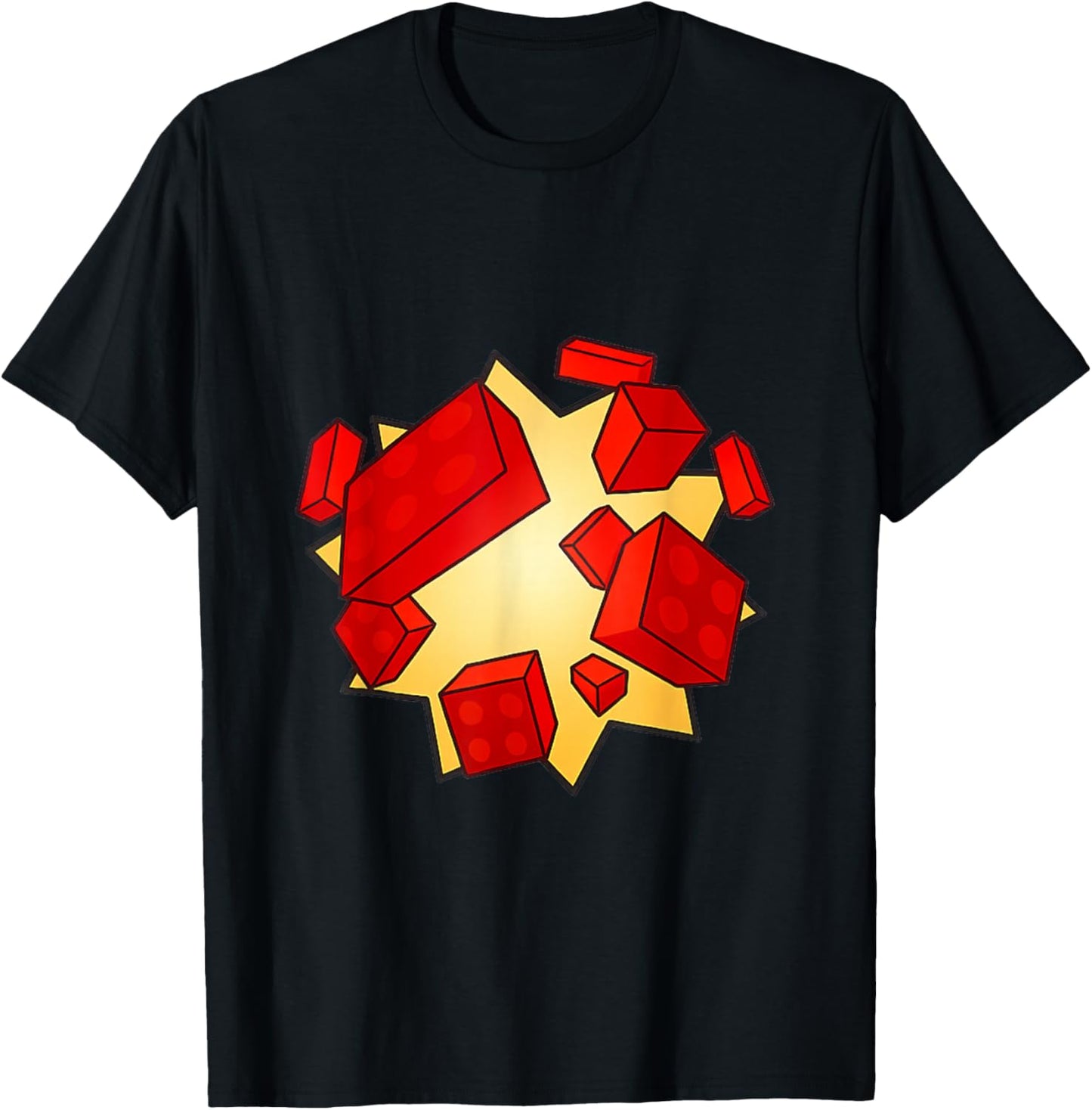 Blox Builder Style | Classic Block Gaming Look for Creators T-Shirt - T-Shirt | Black