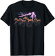 Vintage Lightning Horses 90s Nature Wild West Aesthetic T-Shirt - T-Shirt | Black