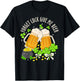 Forget Luck Give Me Beer Irish Shamrock St. Patrick’s Day T-Shirt - T-Shirt | Black