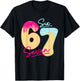 67 Ice Cream Drip Meme Funny Six Seven Gen Alpha Slang T-Shirt - T-Shirt | Black