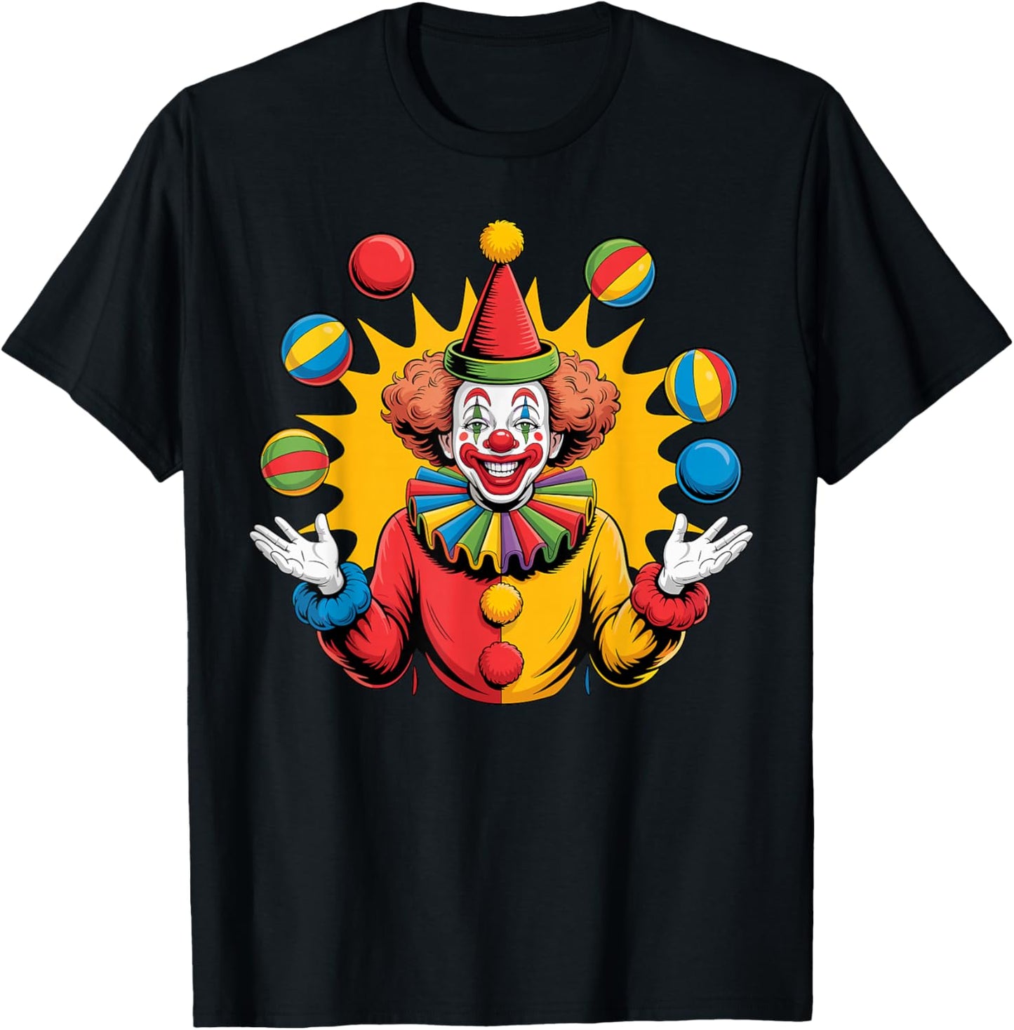Clown Juggling Circus T-Shirt - T-Shirt | Black