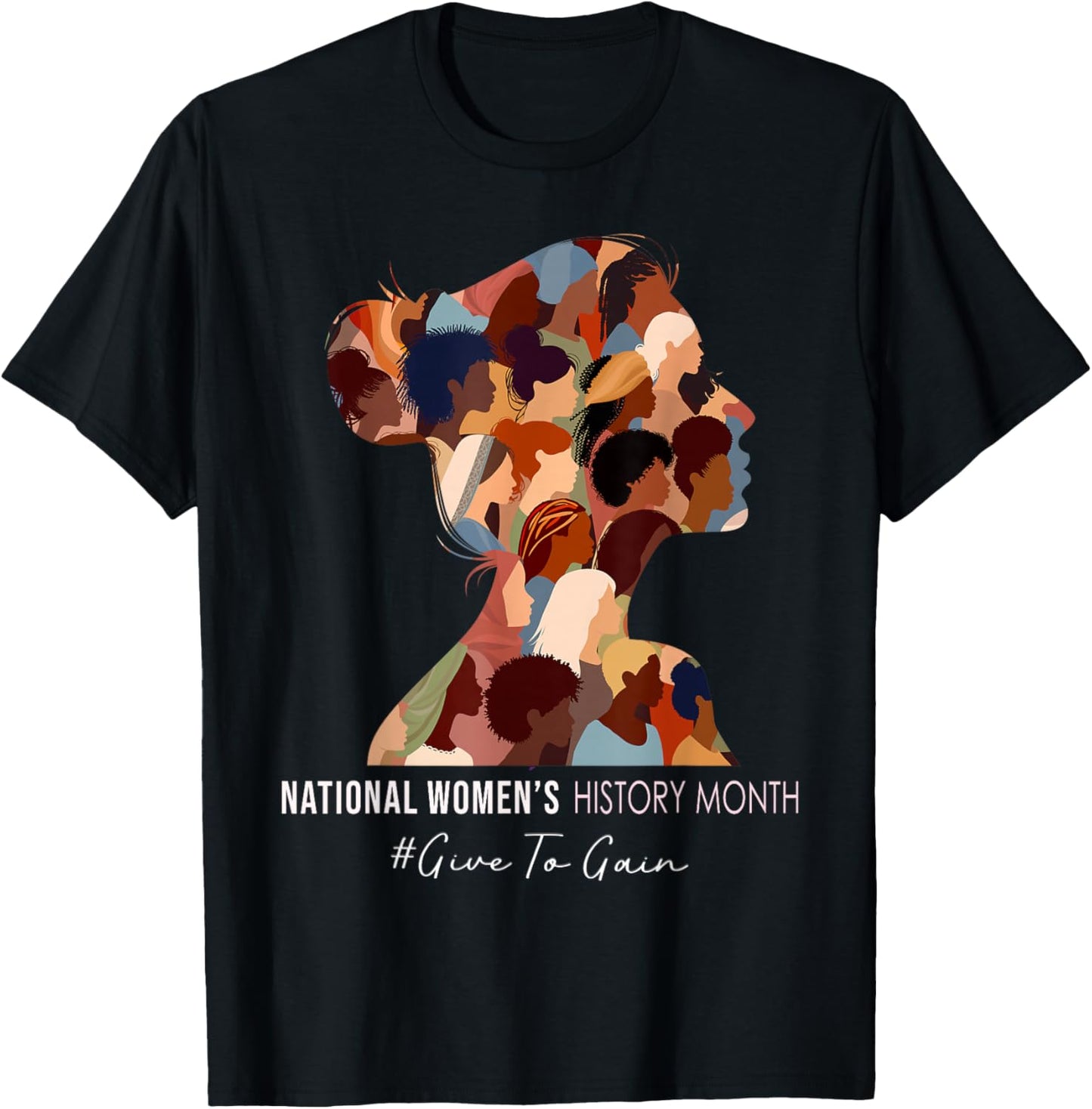 National Women's History Month Empowering Women T-Shirt - T-Shirt | Black