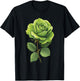 Green Rose T-Shirt - T-Shirt | Black