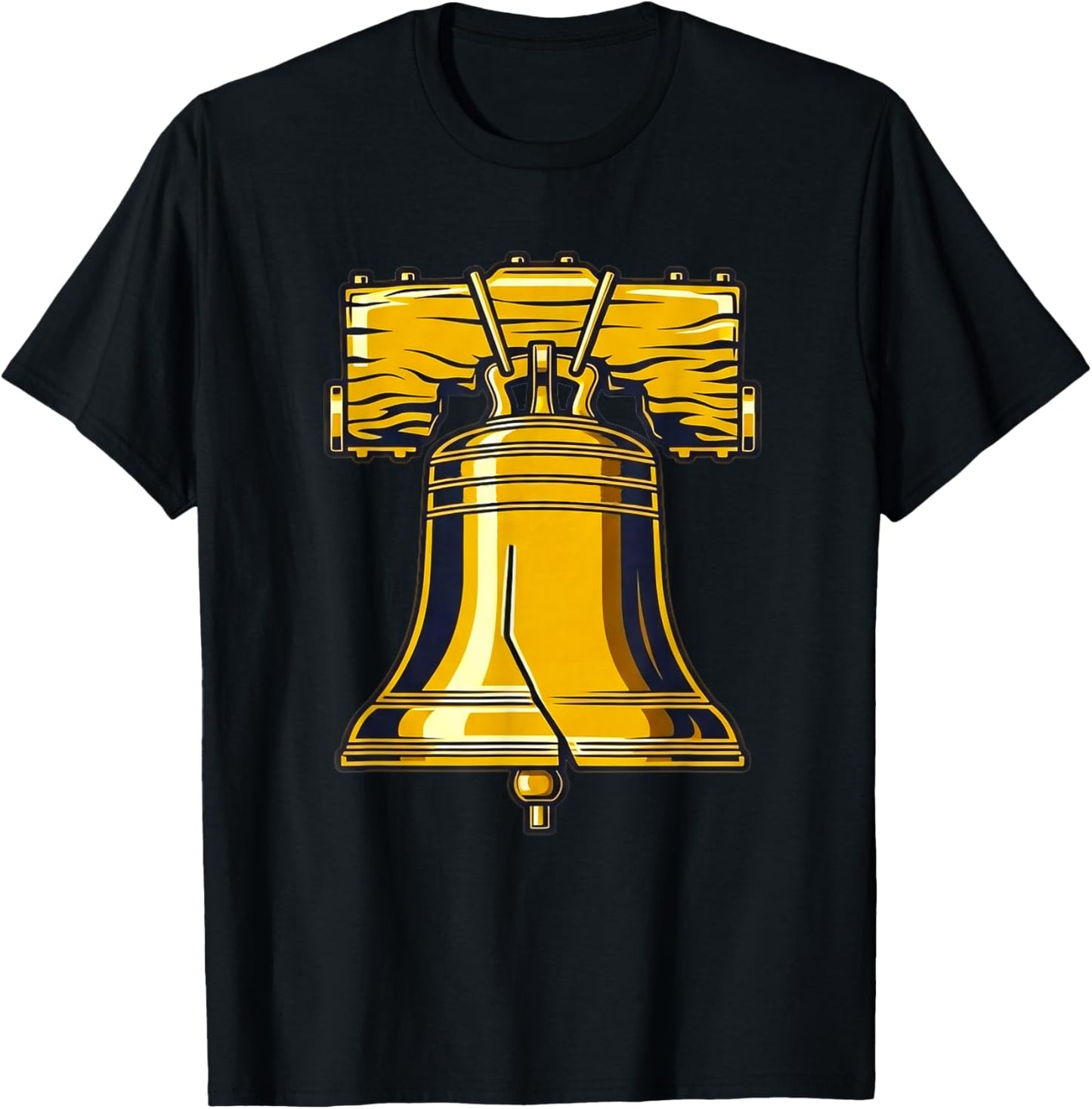 Liberty Bell Costume Adult Kid American Patriot Liberty Bell T-Shirt - T-Shirt | Black