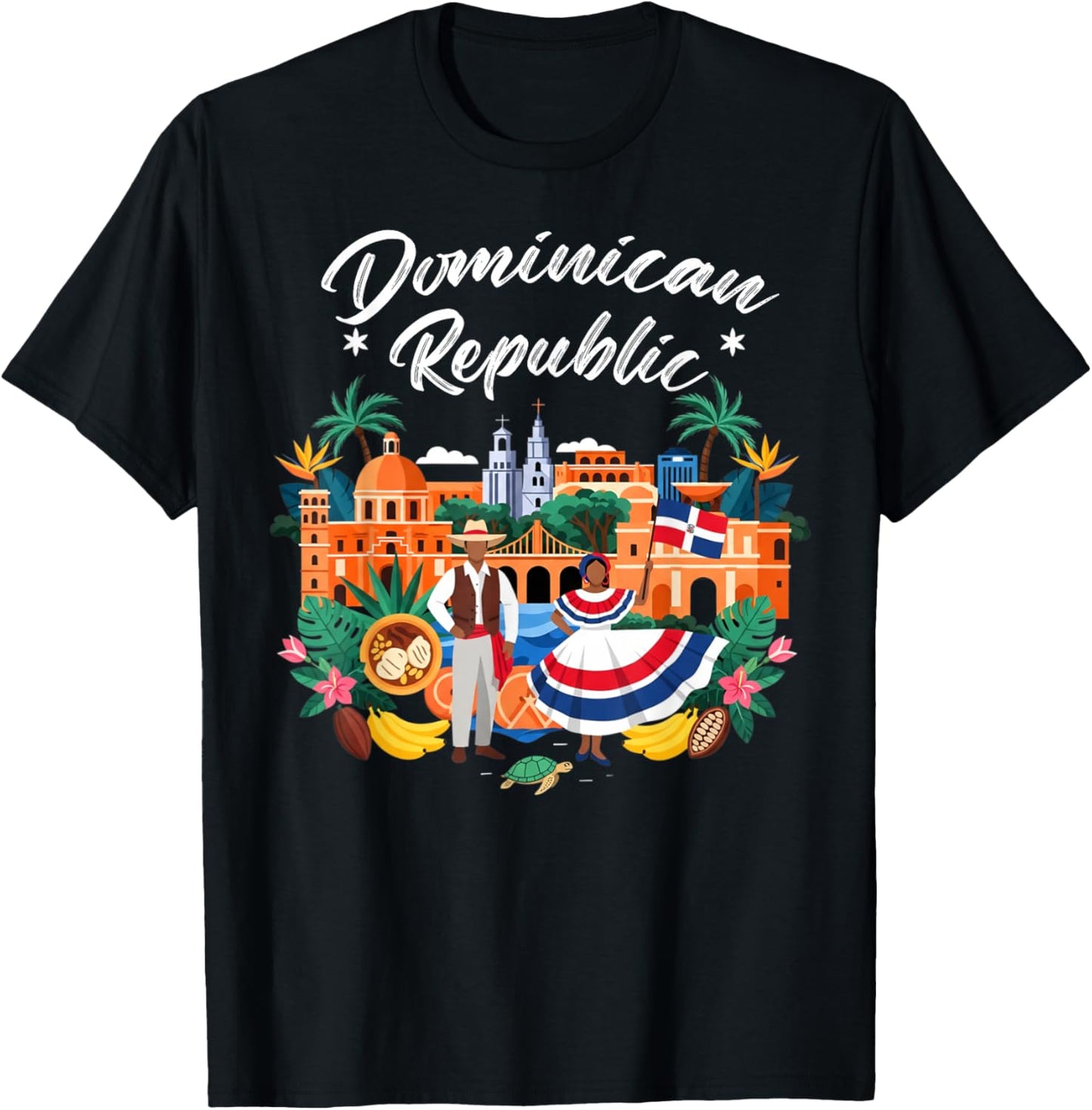 Dominican Flag Idea Kids Latin Heritage República Dominicana T-Shirt - T-Shirt | Black