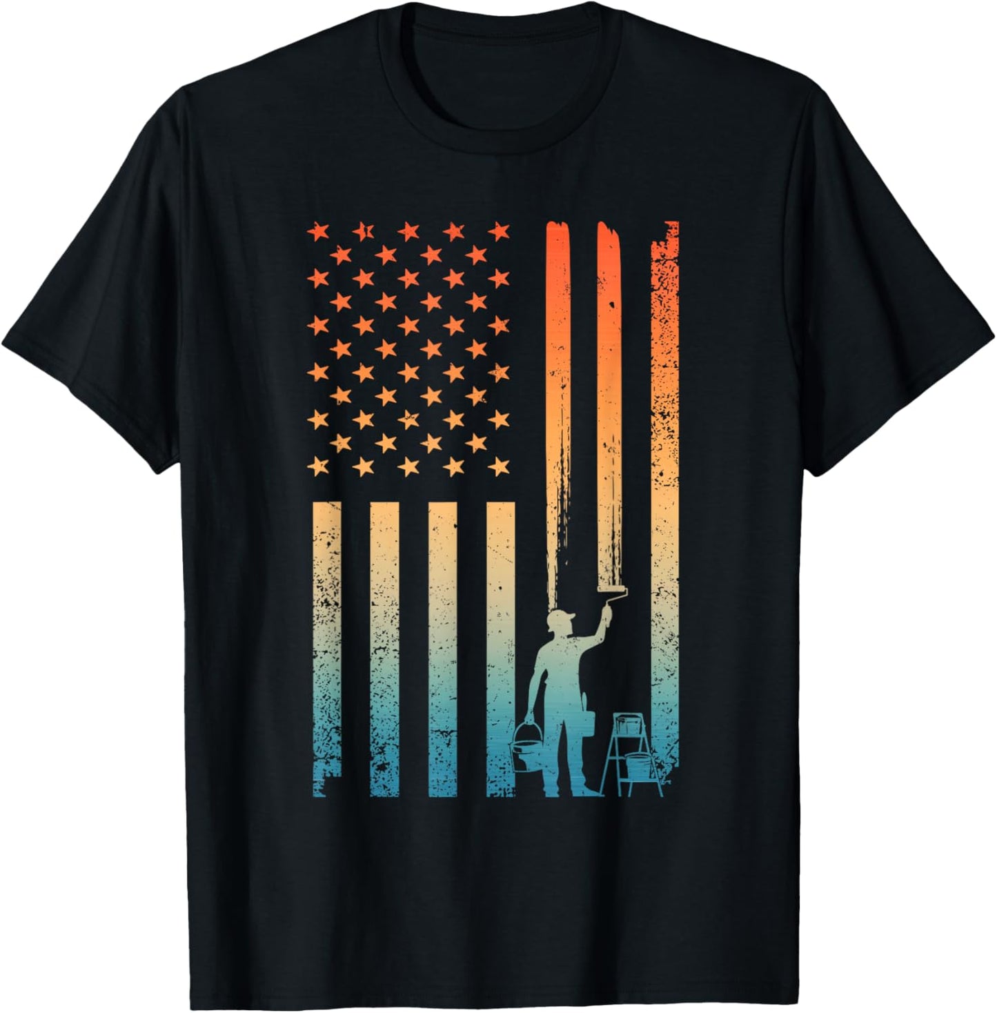 Cool Painter Art Women Painting Job House Painter T-Shirt - T-Shirt | Black
