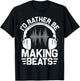 Funny DJ Women Music Producer Dance Lover T-Shirt - T-Shirt | Black