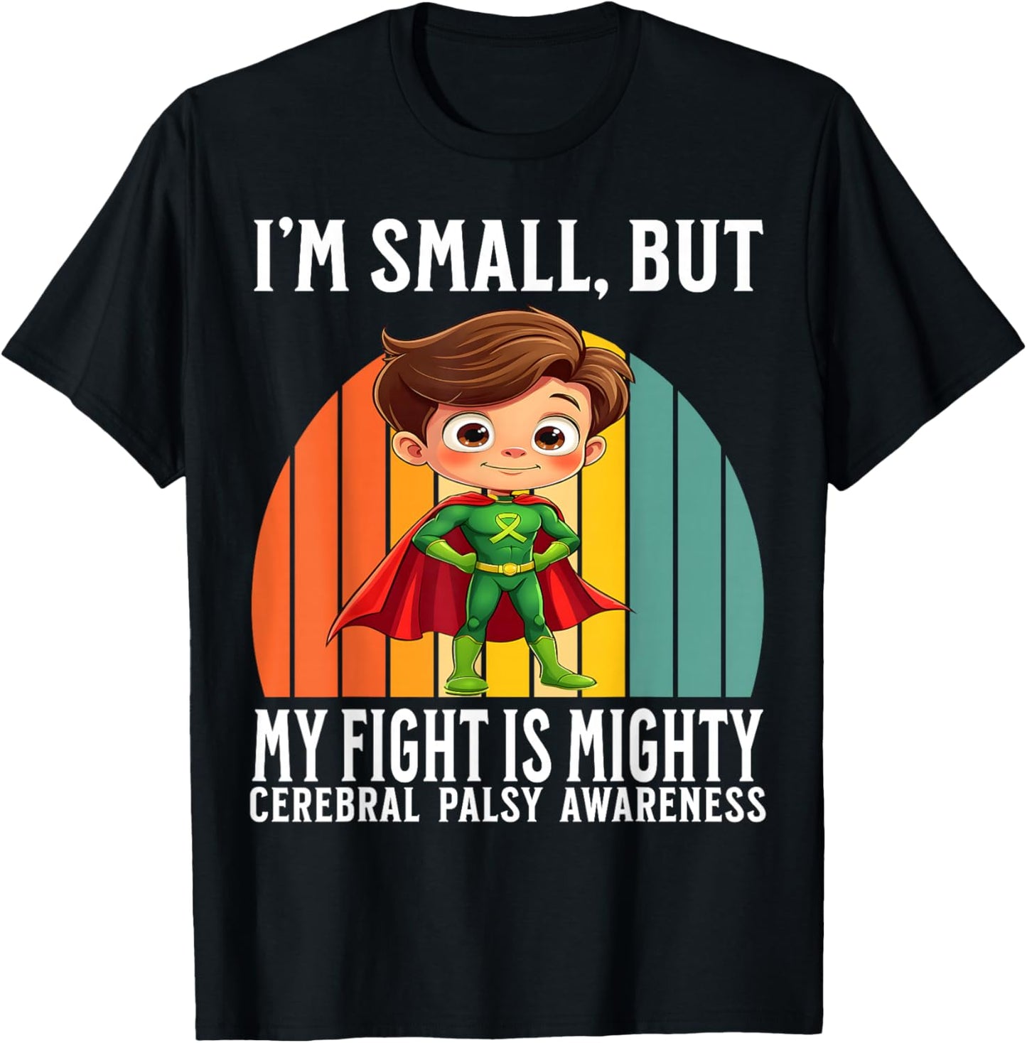 Cerebral Palsy Awareness Gifts for Kids CP Awareness Warrior T-Shirt - T-Shirt | Black