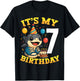 Italian Brainrot It's My Birthday 7 Age 7th Kids Boys Girls T-Shirt - T-Shirt | Black