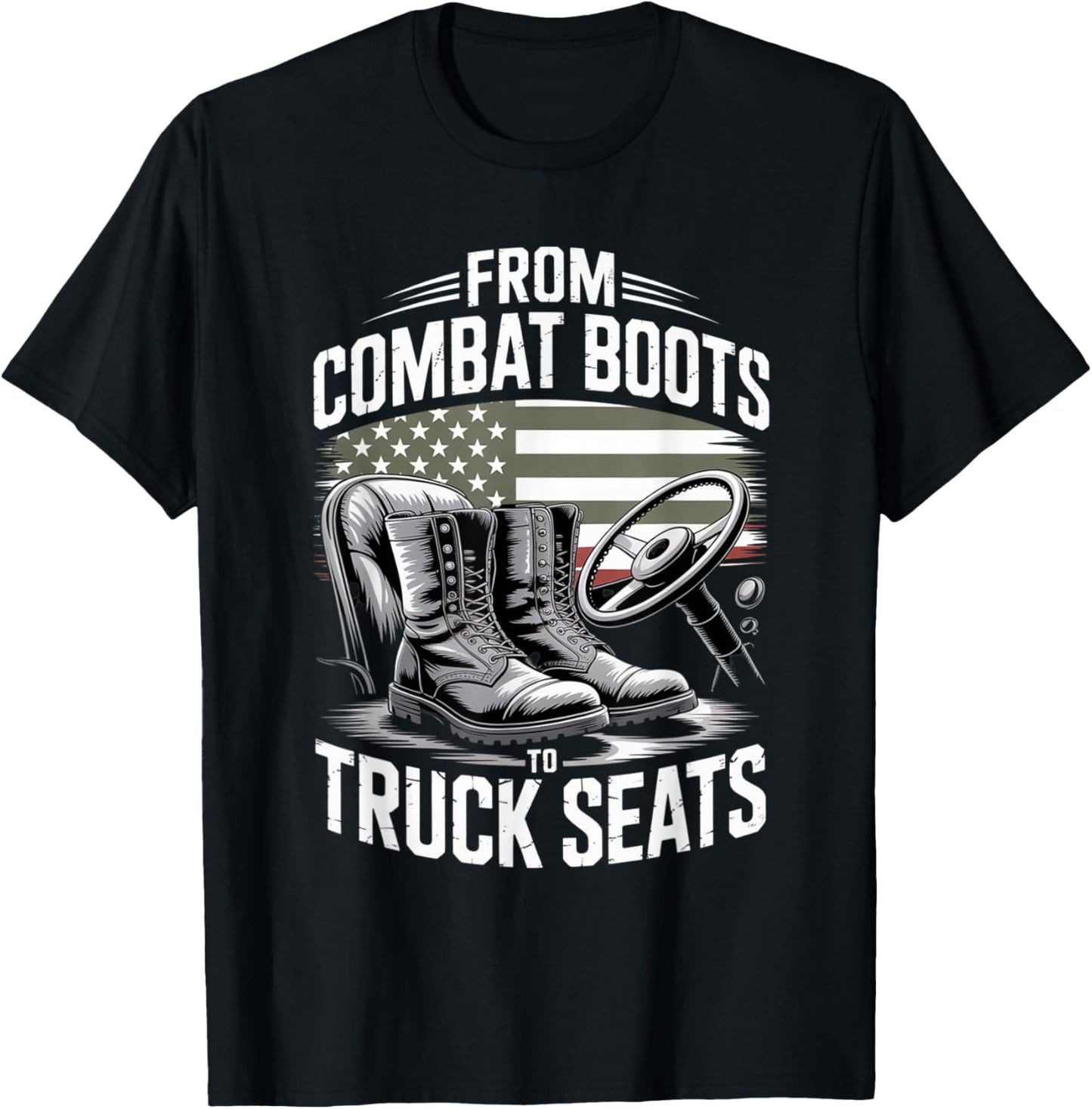Truck Driver 18 Wheeler Semi Truck T-Shirt - T-Shirt | Black