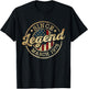 Legend Since March 1975 Vintage 51st Birthday Classic T-Shirt - T-Shirt | Black