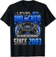 Level 23 Unlocked Awesome Since 2003 23rd Birthday Gaming T-Shirt - T-Shirt | Black