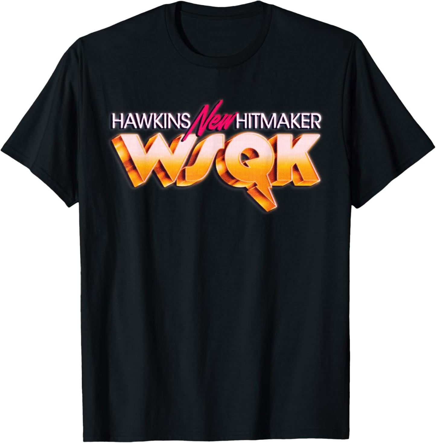 Stranger Things Season 5 Hawkins New Hitmaker WSQK Retro T-Shirt - T-Shirt | Black