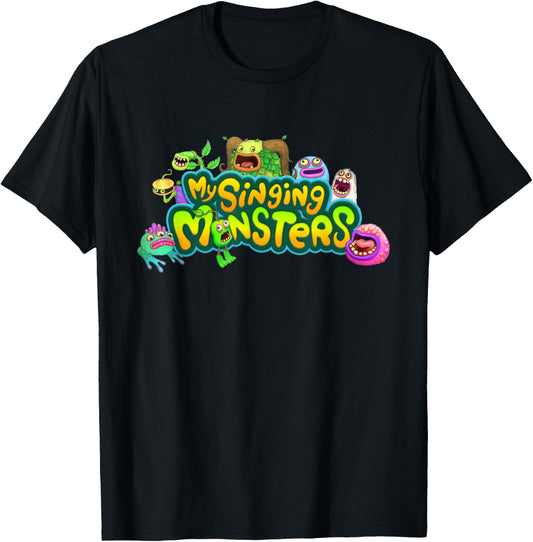 Singing Monsters Plush Robots Costume for Kids Boys, Girls T-Shirt - T-Shirt | Black